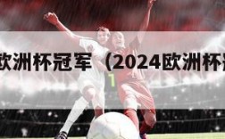 2024欧洲杯冠军（2024欧洲杯冠军热门）